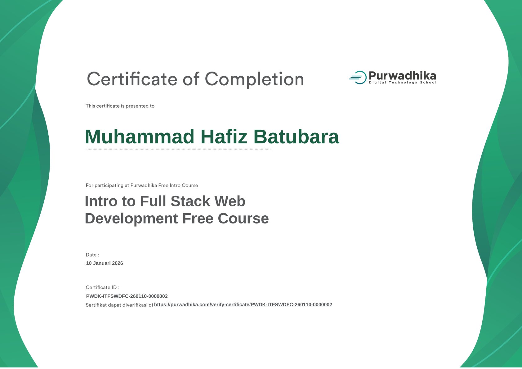 Intro to Full Stack Web Development Free Course
